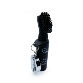 Golf Club Cleaning Brush with Attached Sqeeze Bottle for Easy Cleaning - Durable Metal Retractable Chain - Wide Cleaing Coverage - Nylon-Bristles Head. The brush bottle by birdskie.