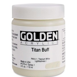 Golden Artist Acrylic, 4 Ounce jar, Titan Buff (1370-4)