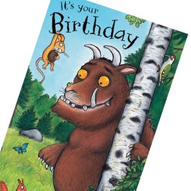 GRUFFALO The General Birthday Card, Multi, 23.2 x 12.8 x 0.75 cm