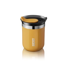 WACACO Octaroma Lungo Vacuum Insulated Coffee Cup Double Wall Stainless Steel Travel Cup with Drinking Lid, 6 fl oz (180 ml), Yellow