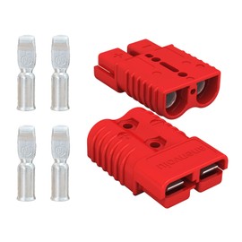 anenvoiu 175A Connector Quick Connect Disconnect Genderless Battery Plug Connector 1/0 AWG for 2 Pack Red Suitable for Car Trailer Motor Winch Forklift