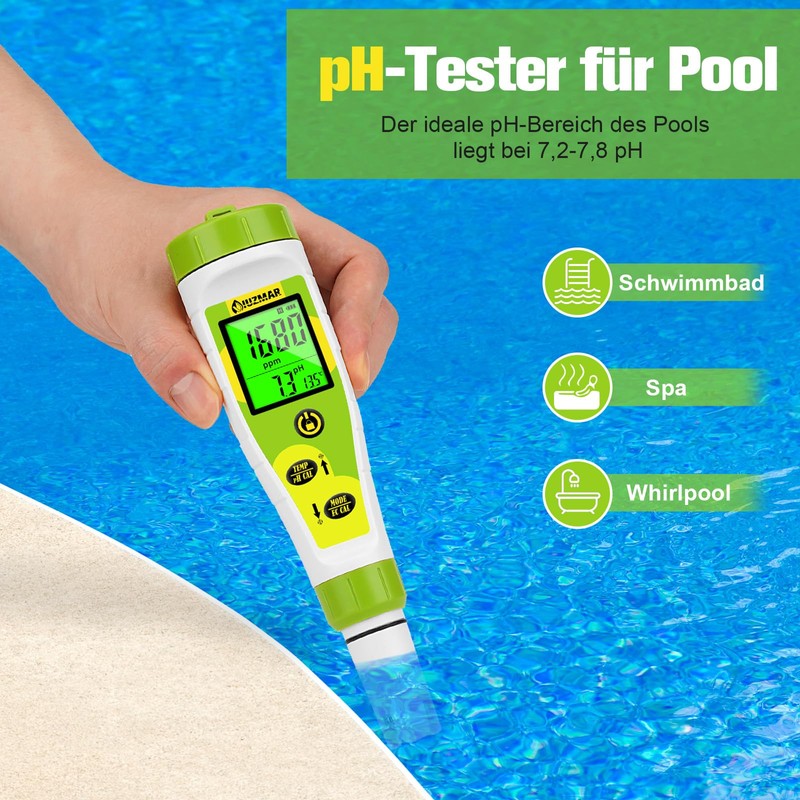 UIUZMAR pH and EC Meter Grow, PPM and pH Meter
