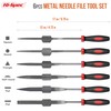 Hi-Spec File Set, 6-Piece Needle Files Metal Mini File Set
