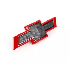 GM Front Small Red Black Bowtie for 2019-2024 Chevy Silverado 1500 2500HD 3500HD