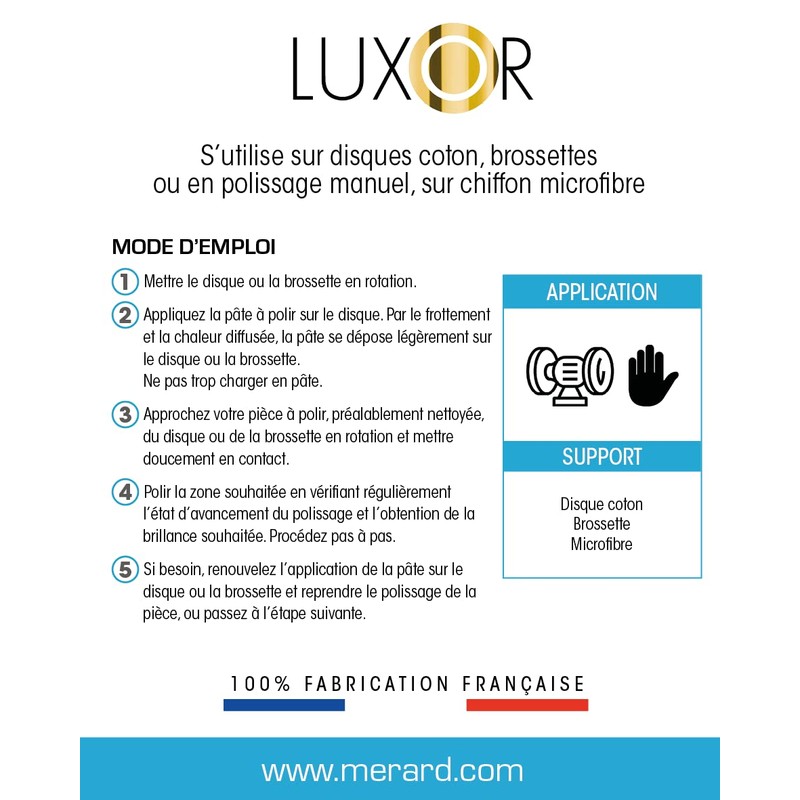 Luxor Blue Polishing Paste for All Non-Ferrous Metals, Aluminium, Zamak,