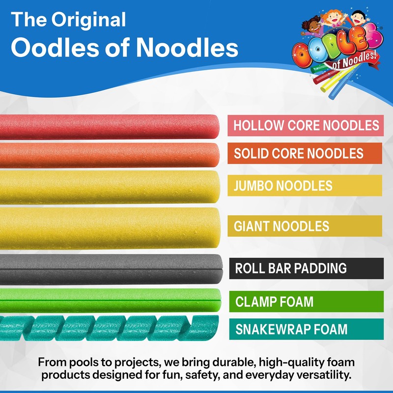 Oodles of Noodles Black Foam Roll Bar Padding - 3