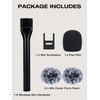 SUNMON Microphone Handheld Adapter with 2 Furry Mik Wind Protection