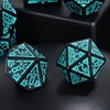 FLASHOWL Clock Dice DND Dice Stars and Moon Dice W20