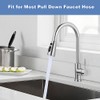 WOWOW Kitchen Faucet Head Replacement Brushed Nickel, 3 Function Pull