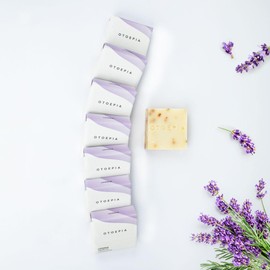 Otoepia Natural Olive Oil Soap Bars - Lavendar Scent Pack of 8 Bars - Moisturizing, Gentle Cleansing - Variety Pack of 8 Scents Available
