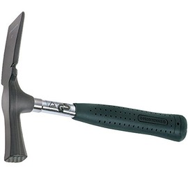 Peddinghaus 5240050000 Smooth Face Berlin Pattern Masons Hammer with Steel Tube Handle, Black/Silver, 690 g