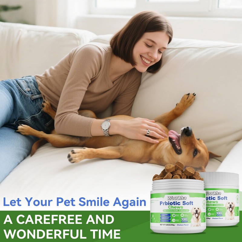 Probiotics for Dogs, Dog Probiotics for Gut Health, Digestive Support,