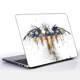 FKBRCL4U for MacBook Air 15 Inch of Black Case The Flag Spreads Its Wings Patterns 2023 Version of M2 A2941/M4 A3241 Plastic Hard Shell Black Computer Case