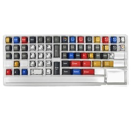 Doxiuyo Comic Style Colorful Mixed Light Keycaps Machine Keycap Decoration 136pcs Machine Keycaps