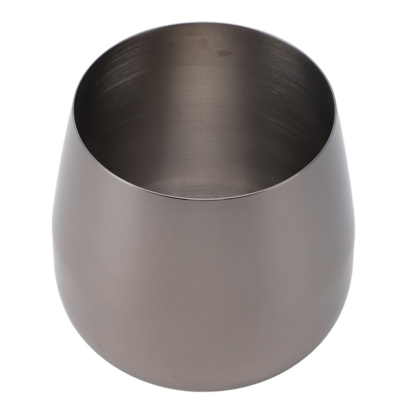 Stainless Steel Wine Glass Stemless Egg Shape 550ml Unbreakable Portable