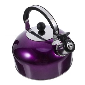 OHPHCALL Stainless Steel Whistling Kettle Household Pot with Handle for Home Kitchen High Temperature Resistant Easy to Clean for Boiling Water and Making Tea