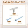 sourcing map 15 Pack Single Hole Cabinet Knobs, 1.7 Inch