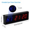 KTZON Gym Clock Timer for Home with Remote, 1.5" 1.8"