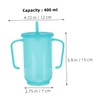 FOMIYES 2pcs Adult Sippy Cups for Elderly Sippy Cup with