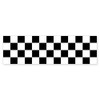 CafePress Black and White Checkered Pattern Bumper Sticker 10"x3" Rectangle