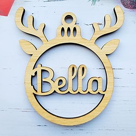 Beautiful New 2021 Children Kids Bauble Reindeer Christmas xmas tree ornament gift