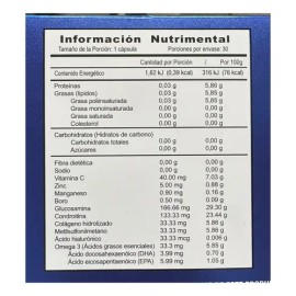 Justfx Fórmula Premium Glucosaminacondroitina 30caps Sabor Sin Sabor                                                                                  