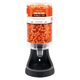 GOL-SIV Ear Plugs Dispenser, with NRR38 500Pairs Foam Earplugs Refillable Station, Wall Mount/Tabletop Design,Suitable for Industrial Site,Work