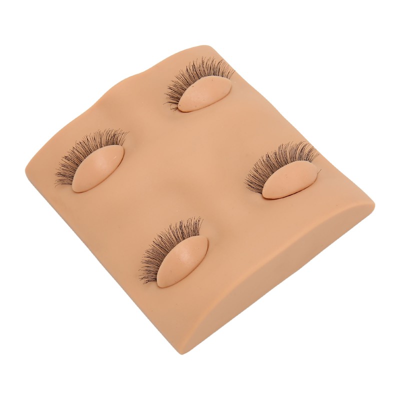Lash Mannequin Head 2 Pairs Removable Replacement Eyes 3D Simulation