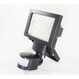 108 SMD LEDs Bright Outdoor Solar Powered Motion Sensor Activated Security Light, 1100 lumens, Time and 3 Intelligent Modes Adjustable, Solar Panel with 15FT Extend Cable