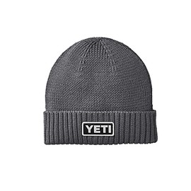 YETI Logo Beanie Hat, Gray