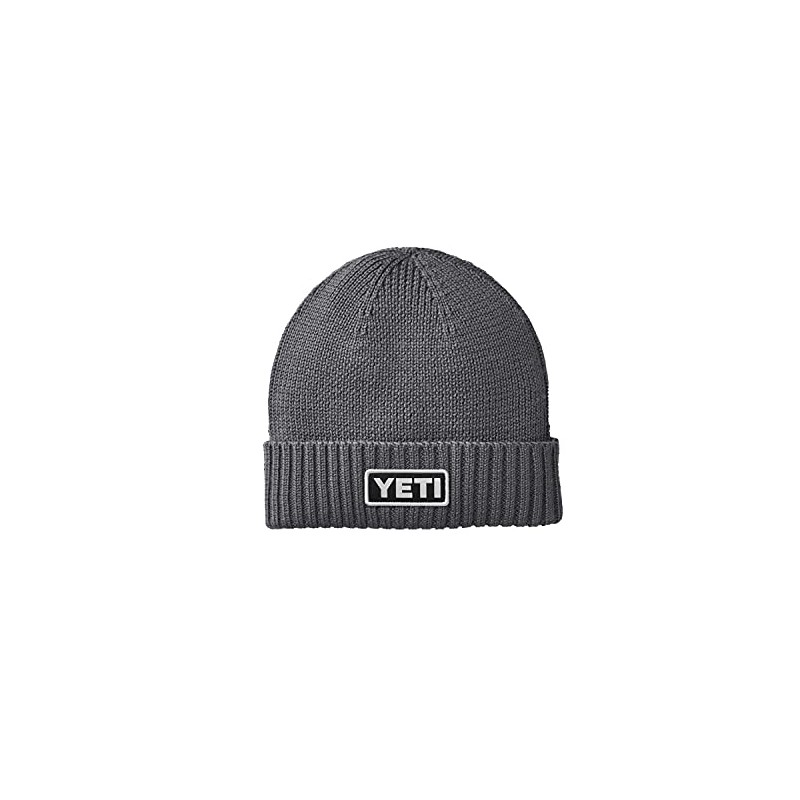 YETI Logo Beanie Hat, Gray