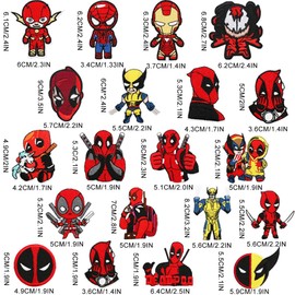 Patches Zum Aufbügeln Jean Patch Sticker zum Aufnähen Bügelbilder Patches Set Sewing Applique für T-Shirt Jeans Kleidung Taschen (20 Anime Aufnäher)