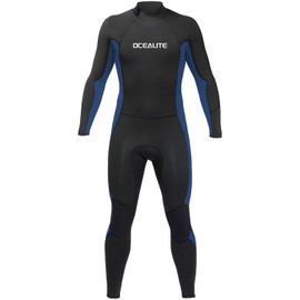 Ocealite Junior Full Wetsuits 4/3mm and 3mm Full Wetsuit for Youth Premium Neoprene and Nylon Suits for Diving Snorkeling Surfing Swimming (Mens 3mm Navy Blue, Medium)