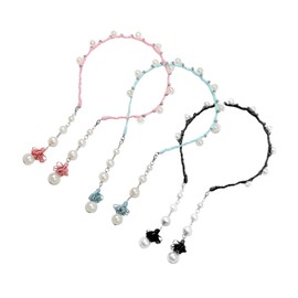 PACKOVE 3pcs Boy Girl Tassel Headband Hair Accessory for Girls Faux Hairband with Earring Design for Parties Festivals and Special Occasions Lightweight and