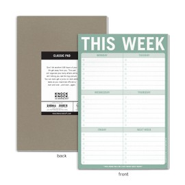 Knock Knock This Week Pad (Sage Green)