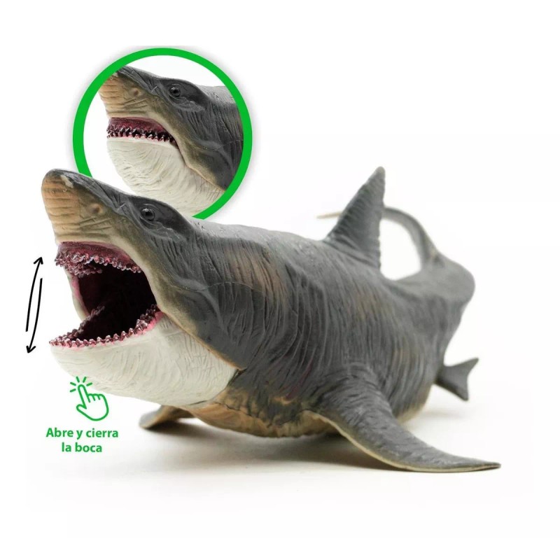 Tiburon Prehistórico Jurassico De 30 Cm Figura De Dinosaurio Megalodon