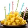 150 Pcs Disposable Plastic Forks Beautiful Mini Fruit Forks Bistro