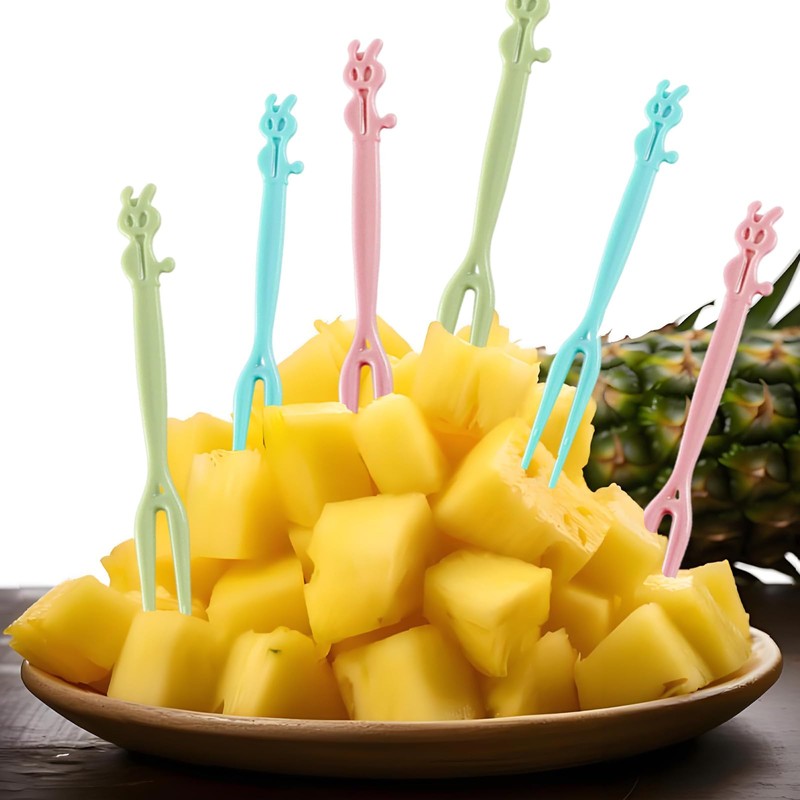 150 Pcs Disposable Plastic Forks Beautiful Mini Fruit Forks Bistro