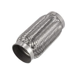 X AUTOHAUX 2.17"x5"x5.91" Car Exhaust Flexible Pipe Tubing Stainless Steel