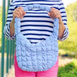 TD Everyday All at Once Quilted Shopping Bagcolor: Sky Blue