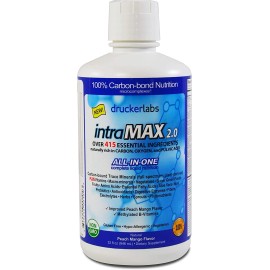 Drucker Labs IntraMAX Organic Liquid Multivitamin Natural Peach Mango Flavor Supplement 32 Oz