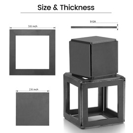 Toomprover Welding Practice Kit – 36 PCS 3.6” & 2.6” High-Quality Welding Coupons, 9 Gauge Steel Plates for TIG, MIG, Stick Welding, Perfect for Skill Improvement