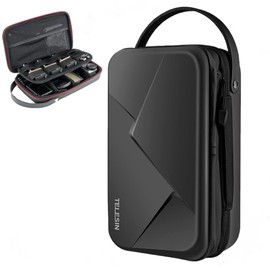 Telesin Multifunction Waterproof Expandable Hard Shell Portable Storage Bag Carrying Case Adjustable Space for GoPro, Insta360 Ace Action Camera