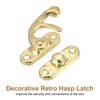 sourcing map 6 Pcs Vintage Lock Clasp, 27 x 32mm