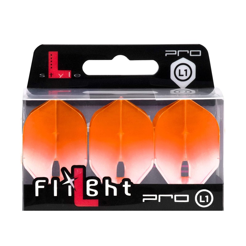 L-Style Champagne Flight Pro Twotone White Clear Standard Colour Orange