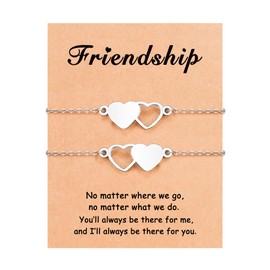 Kidbbi Friendship Bracelets for 2 Matching Best Friend Valentines Christmas Birthday Gifts