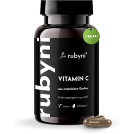 Bio Vitamin C hochdosiert (180 vegane Kapseln) • 425 mg Vit C pro Tagesdosis • Natürliches Vitamin C aus Acerola & Amla • Ohne Zusätze, hohe Bioverfügbarkeit
