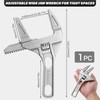 ROHMERIQUE Adjustable Spanner Wrench 6-68mm Wide Jaw 2-in-1 Ultra-Thin Shifting
