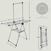 Home-Complete Clothes Drying Rack - 2-Level Laundry Drying Rack with