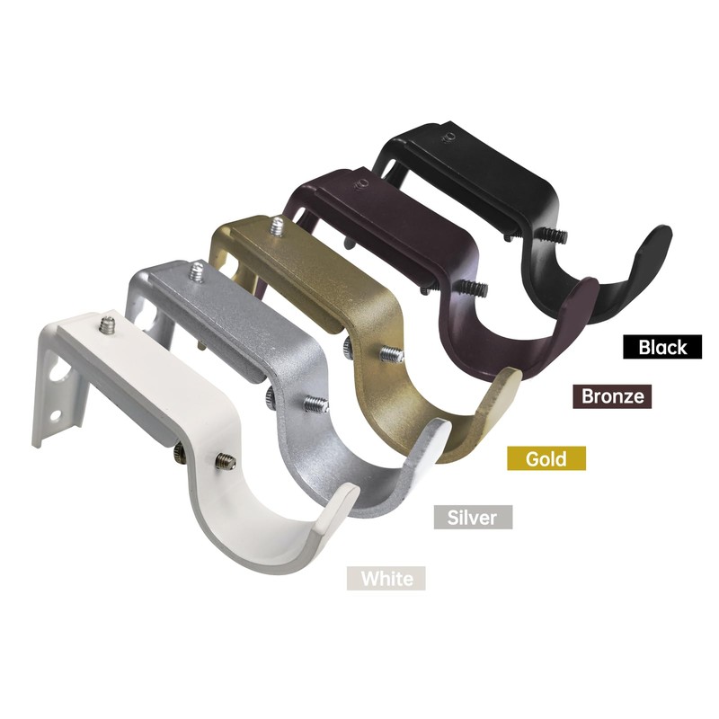 eletriace Curtain Rod Bracket Heavy Duty Adjustable Window Hardware Rod